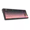 Mechaninė klaviatūra REDRAGON Antonium Pro K728SP-RGB-PRO — USB, RF belaidė, Bluetooth, juoda/rožinė
