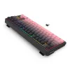 Mechaninė klaviatūra REDRAGON Antonium Pro K728SP-RGB-PRO — USB, RF belaidė, Bluetooth, juoda/rožinė