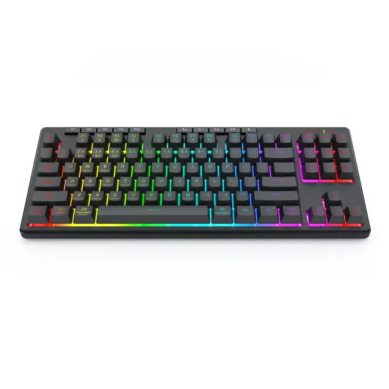 REDRAGON K516RGB-PRO SHIVA PRO 87 klaviatūra USB RF belaidė Bluetooth juoda