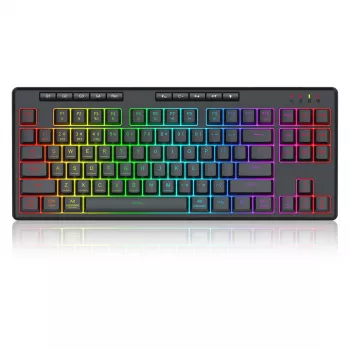 REDRAGON K516RGB-PRO SHIVA PRO 87 klaviatūra USB RF belaidė Bluetooth juoda