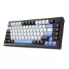 Klaviatūra REDRAGON K732WLB-RGB-PRO URANUS PRO — 65 % mechaninė, USB + RF belaidė + Bluetooth, QWERTY, angliški išdėstymai, 1,5 m laidas, juoda / balta