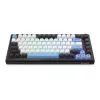 Klaviatūra REDRAGON K732WLB-RGB-PRO URANUS PRO — 65 % mechaninė, USB + RF belaidė + Bluetooth, QWERTY, angliški išdėstymai, 1,5 m laidas, juoda / balta