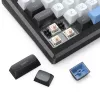 Klaviatūra REDRAGON K732WLB-RGB-PRO URANUS PRO — 65 % mechaninė, USB + RF belaidė + Bluetooth, QWERTY, angliški išdėstymai, 1,5 m laidas, juoda / balta