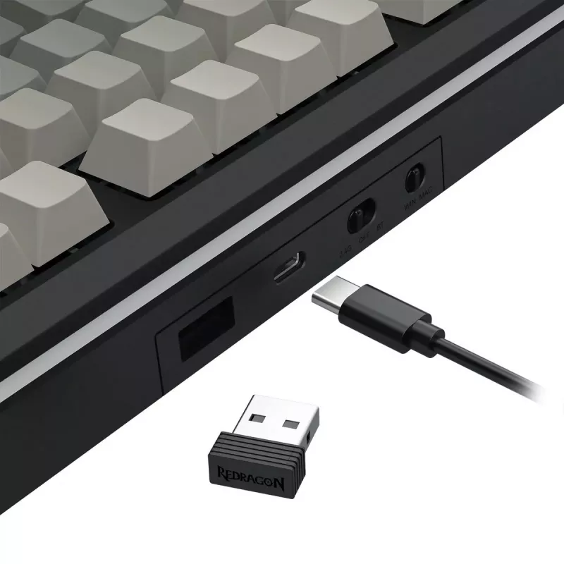Klaviatūra REDRAGON K734SP-RGB-PRO belaidė USB Bluetooth mechaninė