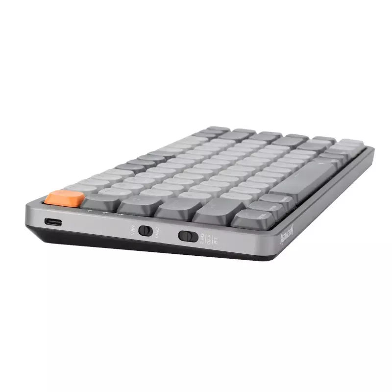Mechaninė klaviatūra REDRAGON K652GG-RGB-PRO laidinė belaidė Bluetooth pilka