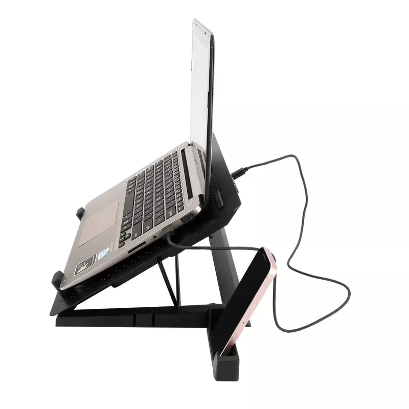 Nešiojamojo kompiuterio aušinimo padėklas REDRAGON GCP500 Ivy ergonomiško dizaino 5 ventiliatoriai
