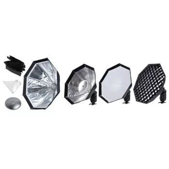 Rinkinys Godox AD-S7 foto studijos blykstės priedas 48 cm Juoda Sidabrinė Balta