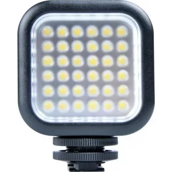 LED vaizdo šviesa Godox LED36 — 36 šviesos diodai, reguliuojamas ryškumas, kompaktiška ant kameros montuojama panelė