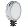 Godox R1 apvalus 5 W RGB šviestuvas juodas sidabrinis maitinamas baterijomis