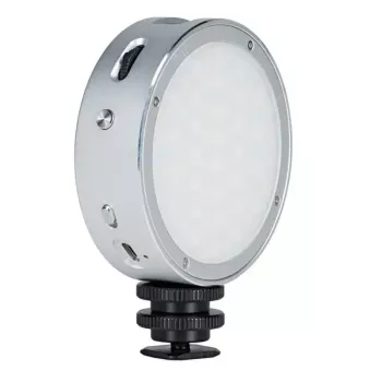 Godox R1 apvalus 5 W RGB šviestuvas juodas sidabrinis maitinamas baterijomis