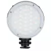 Godox R1 apvalus 5 W RGB šviestuvas juodas sidabrinis maitinamas baterijomis