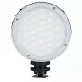 Godox R1 apvalus 5 W RGB šviestuvas juodas sidabrinis maitinamas baterijomis