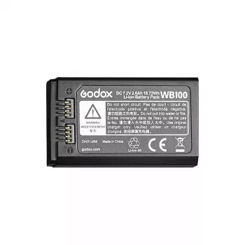 Fotoaparato blykstės priedo baterija Godox WB100 ličio jonų 2600 mAh