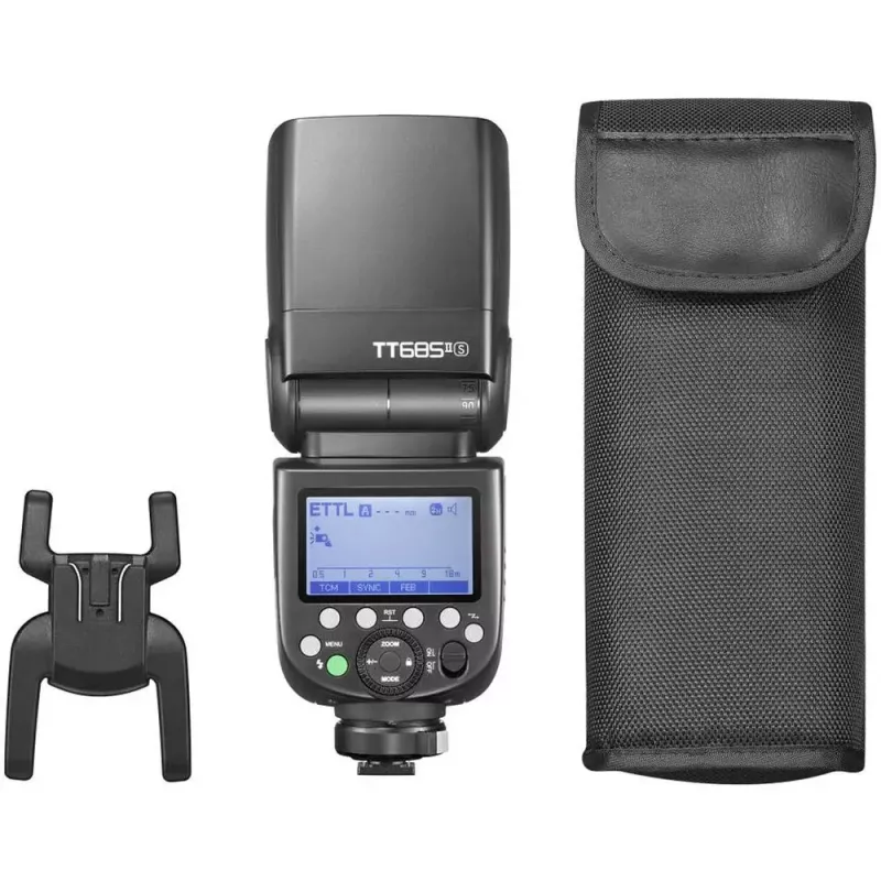 Kameros blykstė Godox TT685 II juoda 20000 s įkrovimo laikas AA baterija