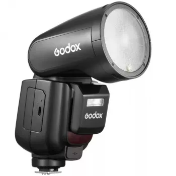 Filmavimo kameros blykstė Godox V1Pro juoda 1,5 s įkrovimo laikas