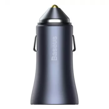 Automobilinis kroviklis Baseus TZCCJD-0G 40W tamsiai pilkas — USB transporto priemonės maitinimo adapteris, 40W išvestis