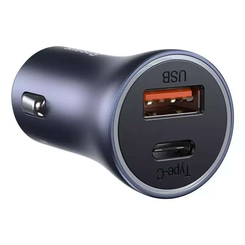 Automobilinis kroviklis Baseus TZCCJD-0G 40W tamsiai pilkas — USB transporto priemonės maitinimo adapteris, 40W išvestis