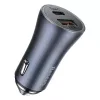 Automobilinis kroviklis Baseus TZCCJD-0G 40W tamsiai pilkas — USB transporto priemonės maitinimo adapteris, 40W išvestis