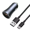 Automobilinis kroviklis Baseus TZCCJD-0G 40W tamsiai pilkas — USB transporto priemonės maitinimo adapteris, 40W išvestis