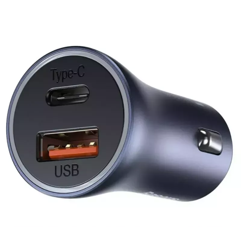 Automobilinis kroviklis Baseus TZCCJD-0G 40W tamsiai pilkas — USB transporto priemonės maitinimo adapteris, 40W išvestis