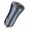 Automobilinis kroviklis Baseus TZCCJD-0G 40W tamsiai pilkas — USB transporto priemonės maitinimo adapteris, 40W išvestis