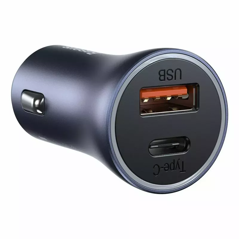 Automobilinis kroviklis Baseus TZCCJD-0G 40W tamsiai pilkas — USB transporto priemonės maitinimo adapteris, 40W išvestis
