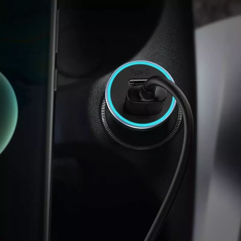 Automobilinis kroviklis Baseus TZCCJD-0G 40W tamsiai pilkas — USB transporto priemonės maitinimo adapteris, 40W išvestis