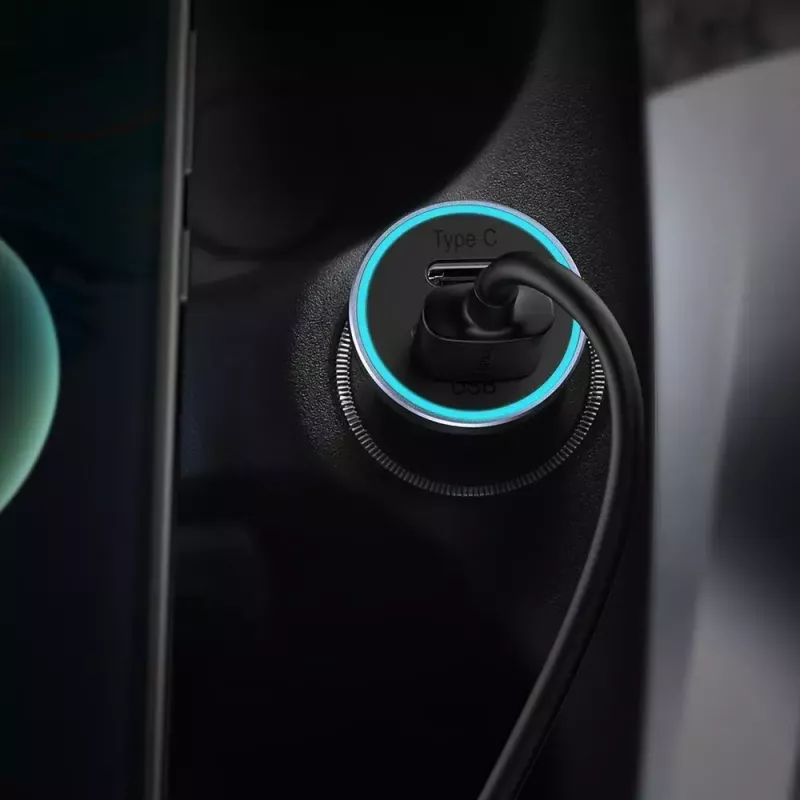 Automobilinis kroviklis Baseus TZCCJD-0G 40W tamsiai pilkas — USB transporto priemonės maitinimo adapteris, 40W išvestis