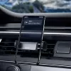 Aktyvus laikiklis Baseus Steel Cannon Mobilusis telefonas Juoda Sidabrinė