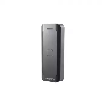 Prieigos kontrolės skaitytuvas Hikvision DS-K1802E, juodas, DC 0–12 V, maks. 0,15 A, 115,9×43,3×17 mm