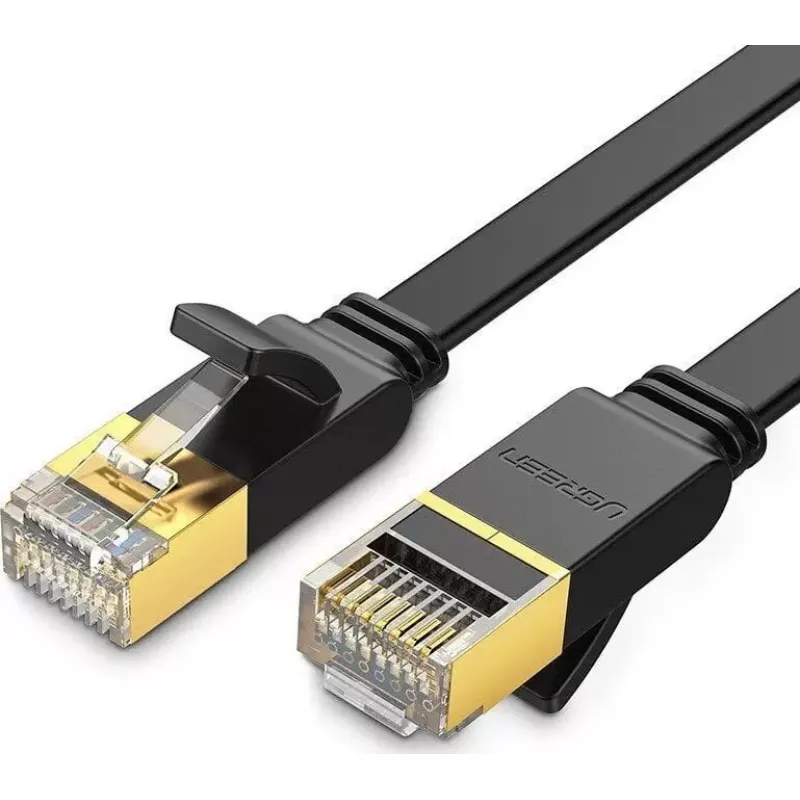 Ethernet laidas UGREEN NW106 Cat.7 STP RJ45 plokščias 3 m (juodas)