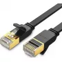 Ethernet laidas UGREEN NW106 Cat.7 STP RJ45 plokščias 3 m (juodas)