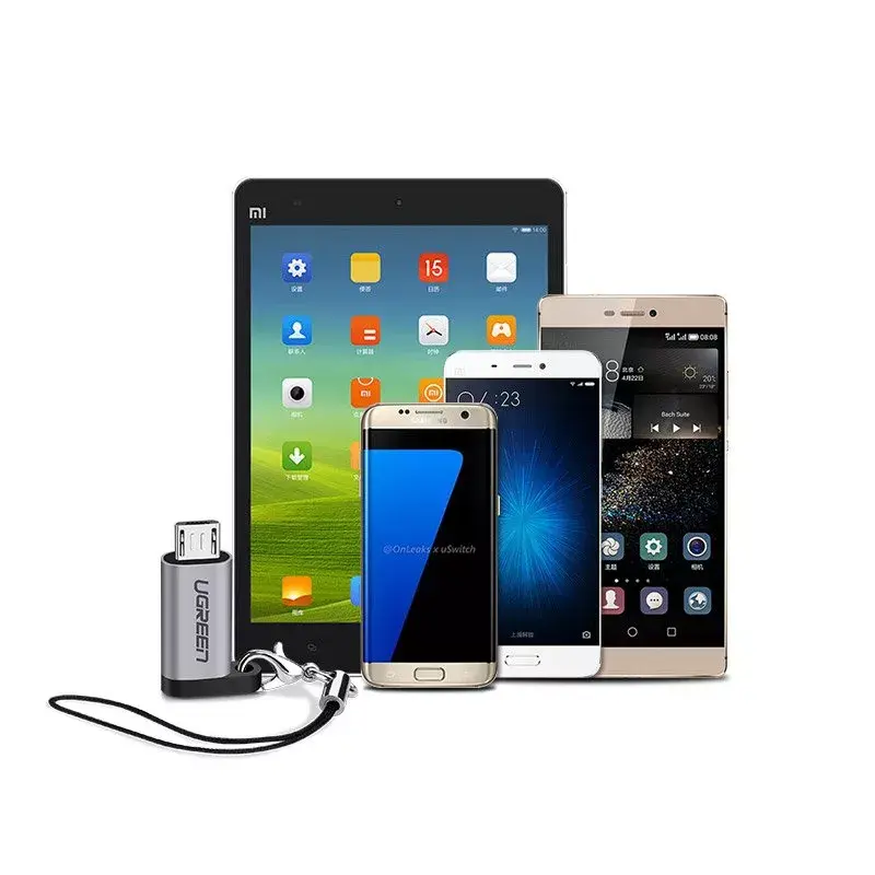 USB adapteris UGREEN USB-C į microUSB, pilkas, lengvas 0,4 kg