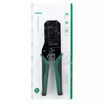 Užspaudimo įrankis UGREEN NW136 Ethernet RJ45/UTP kabeliams, juoda/žalia