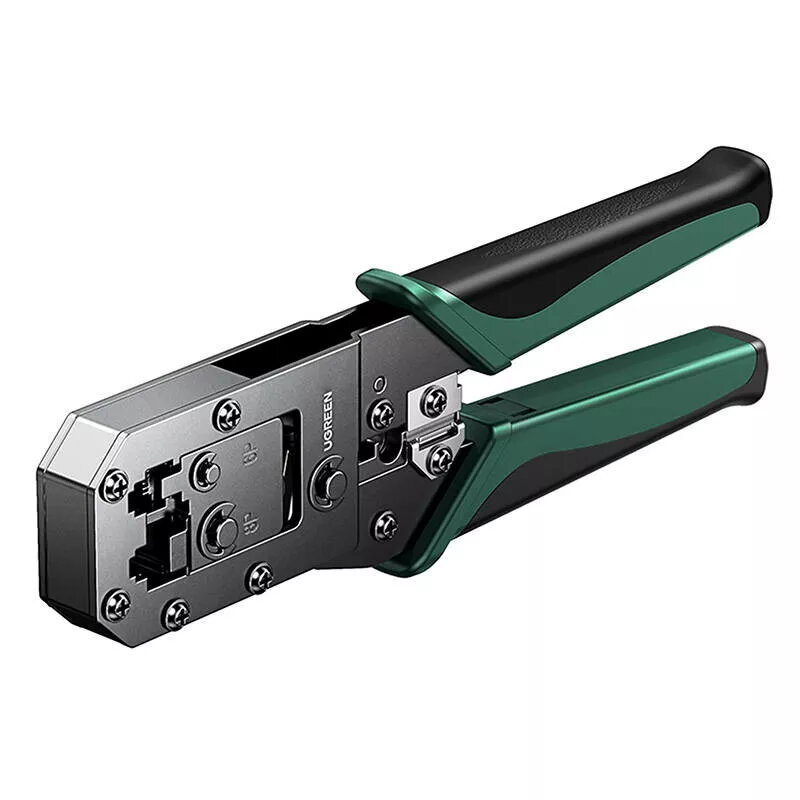 Užspaudimo įrankis UGREEN NW136 Ethernet RJ45/UTP kabeliams, juoda/žalia