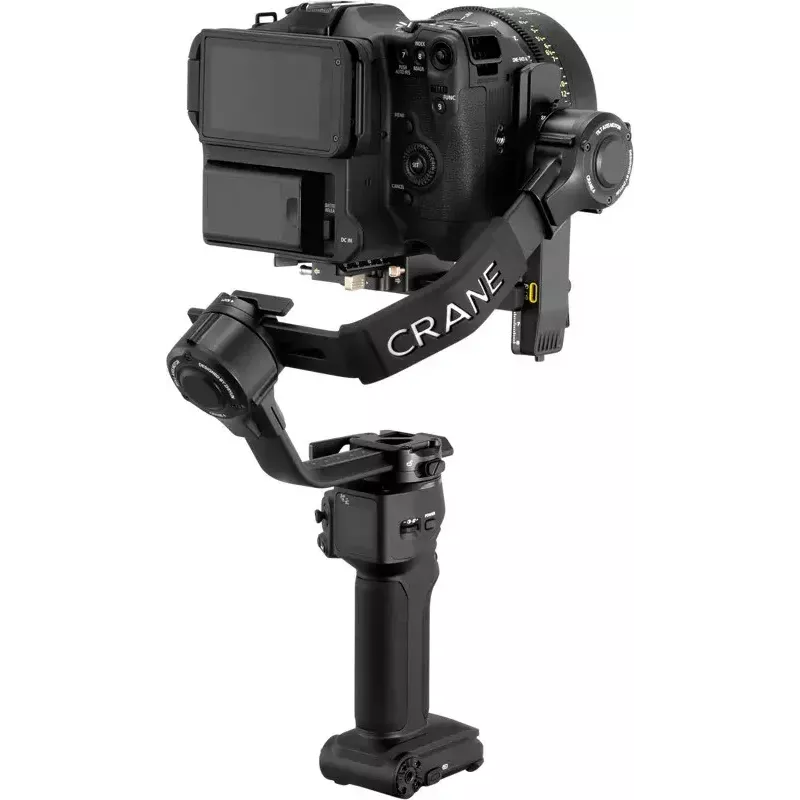 Gimbal Zhiyun Crane 4 3 ašių stabilizatorius su iki 10 valandų baterijos veikimo trukme
