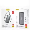 Nešiojamojo kompiuterio dokas DUDAO A15PRO laidinis USB 3.2 Gen 1 Type-A Type-C pilka