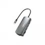 Nešiojamojo kompiuterio dokas DUDAO A15PRO laidinis USB 3.2 Gen 1 Type-A Type-C pilka