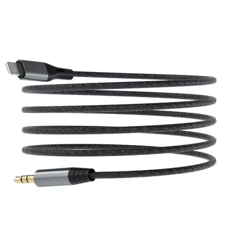 DUDAO garso kabelis Lightning - 3,5 mm mini lizdas 1 m pilkas L11PRO