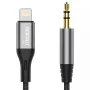 DUDAO garso kabelis Lightning - 3,5 mm mini lizdas 1 m pilkas L11PRO