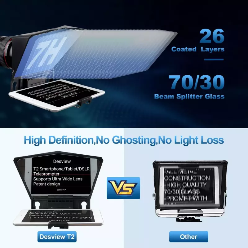 Desview T2 juodas universalus monitoriaus laikiklis su reguliuojamu aukščiu