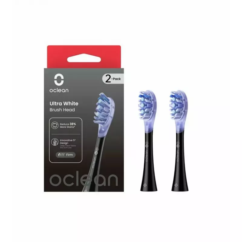 Dantų šepetėlių galvutės Oclean UW02 2 vnt. Juoda Ypač minkšta