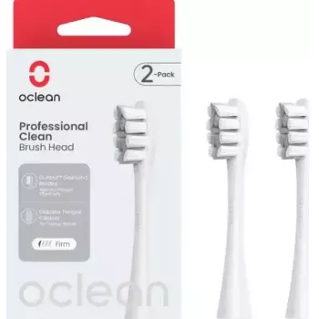 Pakaitinės dantų šepetėlių galvutės OCLEAN P1C10 Pilkos, 2 vnt.
