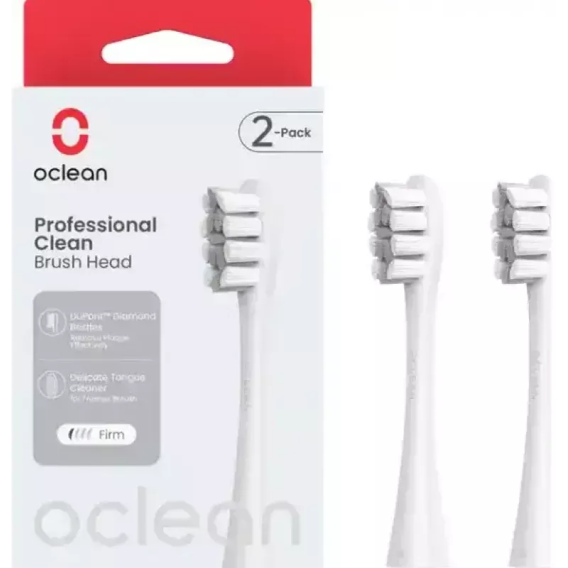 Pakaitinės dantų šepetėlių galvutės OCLEAN P1C10 Pilkos, 2 vnt.