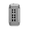 Valdomas L2 tinklo komutatorius Ruijie RG-NIS3100-8GT2SFP-HP — 8× Gigabit RJ-45, 2× SFP, PoE, 12–56 V DC, 20 Gbit/s, 8000 MAC, pilkas