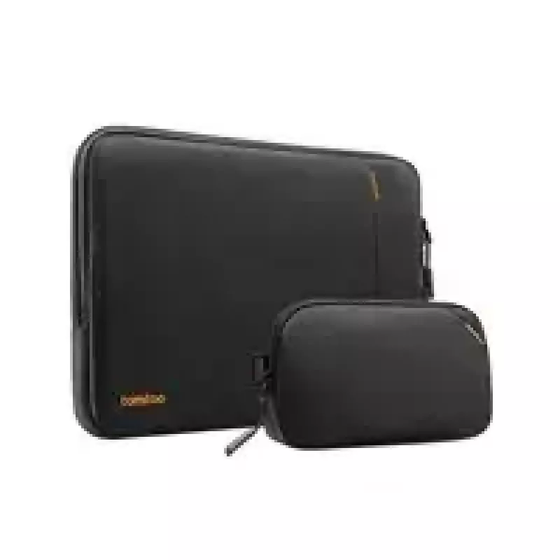 „tomtoc“ įmautės rinkinys, skirtas 16 colių „MacBook Pro“ ir 15,3 colių „MacBook Air“, juodas