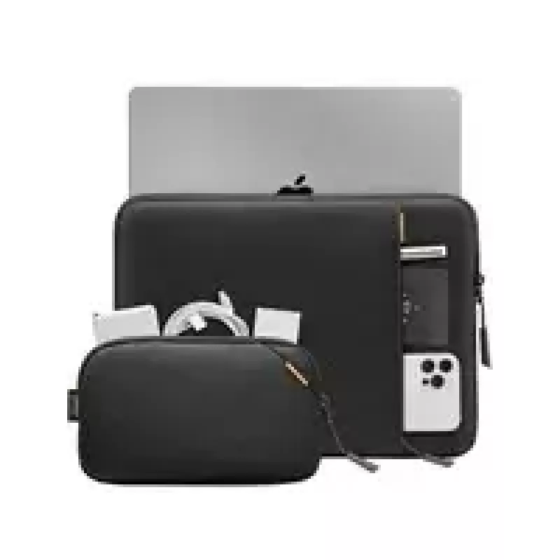 Tomtoc TOM-A13-C12D įmautės rinkinys 13 colių MacBook Pro / Air – juoda