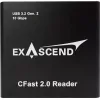 CFast 2.0 kortelių skaitytuvas Exascend EXCRCFT1 — CFast 2.0 sąsaja, USB ryšys