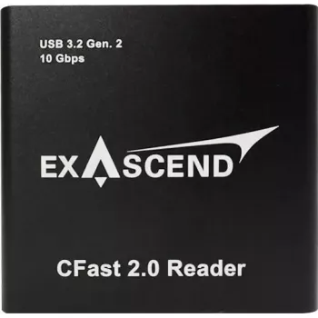 CFast 2.0 kortelių skaitytuvas Exascend EXCRCFT1 — CFast 2.0 sąsaja, USB ryšys