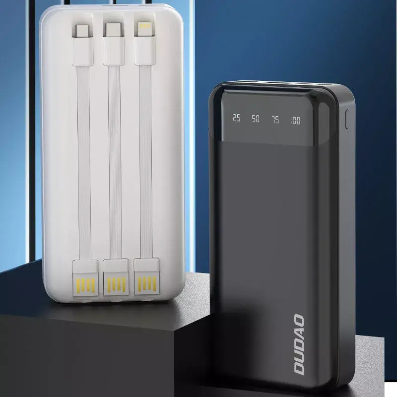 Nešiojama išorinė baterija Dudao K6Pro+ 20000mAh USB Type C + micro USB + Lightning